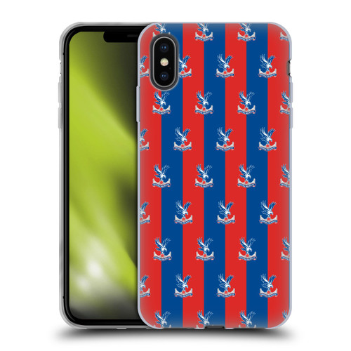 Crystal Palace FC Crest Pattern Soft Gel Case for Apple iPhone XS Max