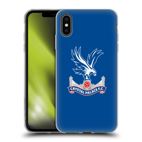 Crystal Palace FC Crest Plain Soft Gel Case for Apple iPhone XS Max