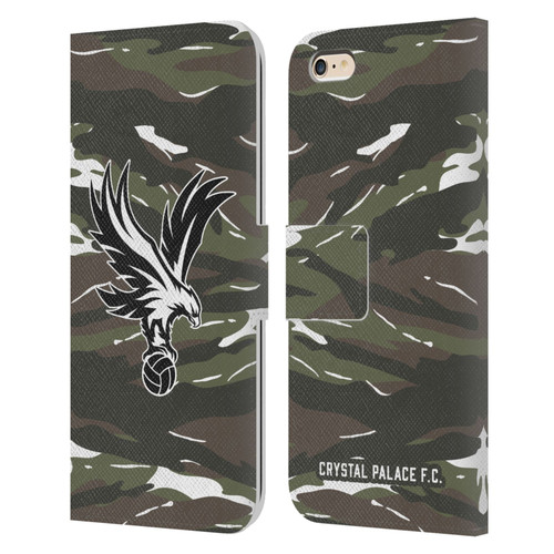 Crystal Palace FC Crest Woodland Camouflage Leather Book Wallet Case Cover For Apple iPhone 6 Plus / iPhone 6s Plus