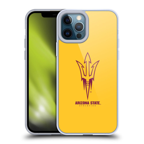 Arizona State University ASU Arizona State University Plain Soft Gel Case for Apple iPhone 12 Pro Max