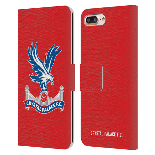 Crystal Palace FC Crest Eagle Leather Book Wallet Case Cover For Apple iPhone 7 Plus / iPhone 8 Plus