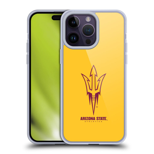 Arizona State University ASU Arizona State University Plain Soft Gel Case for Apple iPhone 14 Pro Max