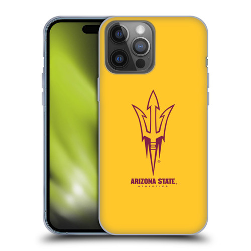 Arizona State University ASU Arizona State University Plain Soft Gel Case for Apple iPhone 14 Pro Max