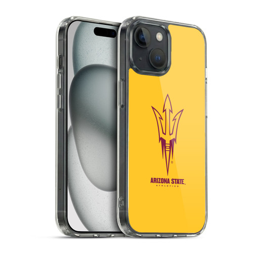 Arizona State University ASU Arizona State University Plain Soft Gel Case for Apple iPhone 15
