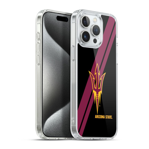 Arizona State University ASU Arizona State University Stripes Soft Gel Case for Apple iPhone 15 Pro Max