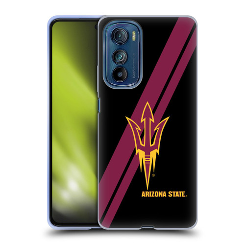 Arizona State University ASU Arizona State University Stripes Soft Gel Case for Motorola Edge 30