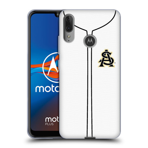 Arizona State University ASU Arizona State University Baseball Jersey Soft Gel Case for Motorola Moto E6 Plus