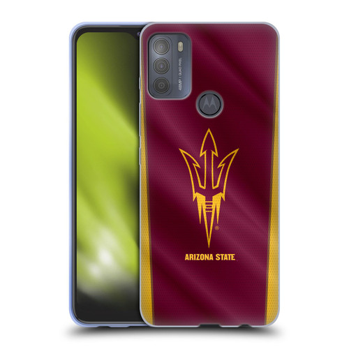 Arizona State University ASU Arizona State University Banner Soft Gel Case for Motorola Moto G50