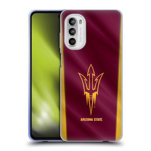 Arizona State University ASU Arizona State University Banner Soft Gel Case for Motorola Moto G52