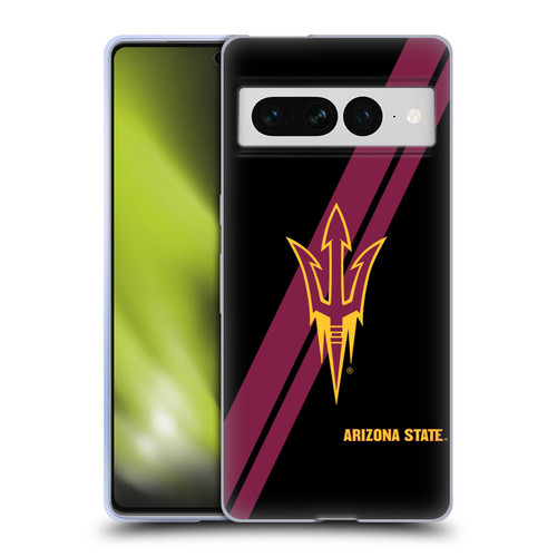 Arizona State University ASU Arizona State University Stripes Soft Gel Case for Google Pixel 7 Pro