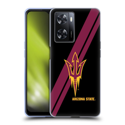 Arizona State University ASU Arizona State University Stripes Soft Gel Case for OPPO A57s