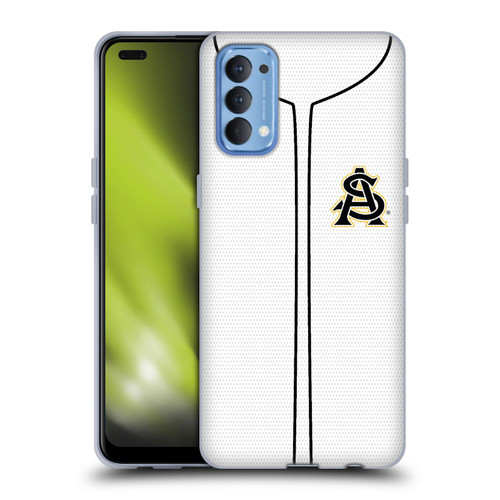 Arizona State University ASU Arizona State University Baseball Jersey Soft Gel Case for OPPO Reno 4 5G