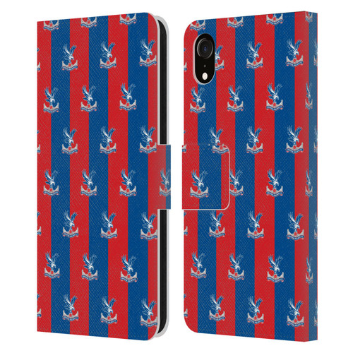 Crystal Palace FC Crest Pattern Leather Book Wallet Case Cover For Apple iPhone XR