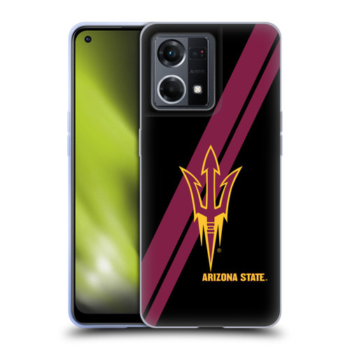 Arizona State University ASU Arizona State University Stripes Soft Gel Case for OPPO Reno8 4G