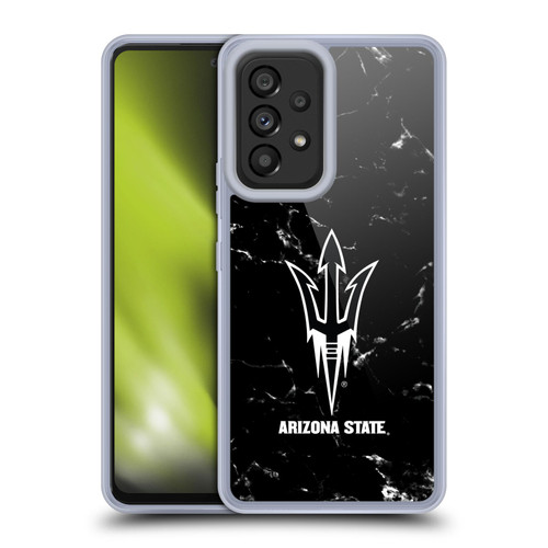 Arizona State University ASU Arizona State University Black And White Marble Soft Gel Case for Samsung Galaxy A53 5G (2022)