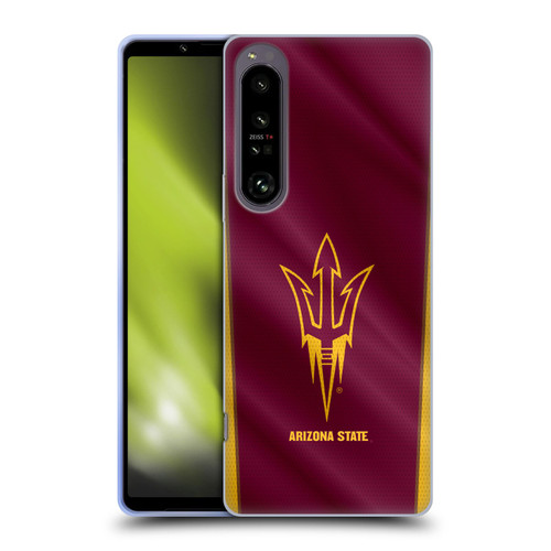Arizona State University ASU Arizona State University Banner Soft Gel Case for Sony Xperia 1 IV