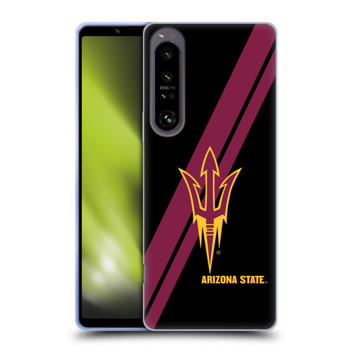 Arizona State University ASU Arizona State University Stripes Soft Gel Case for Sony Xperia 1 IV