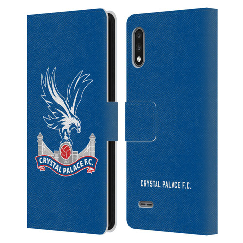 Crystal Palace FC Crest Plain Leather Book Wallet Case Cover For LG K22