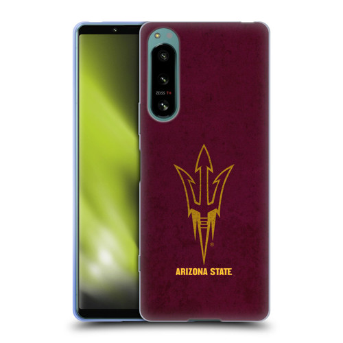 Arizona State University ASU Arizona State University Distressed Look Soft Gel Case for Sony Xperia 5 IV