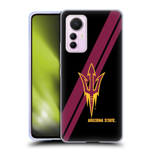Arizona State University ASU Arizona State University Stripes Soft Gel Case for Xiaomi 12 Lite