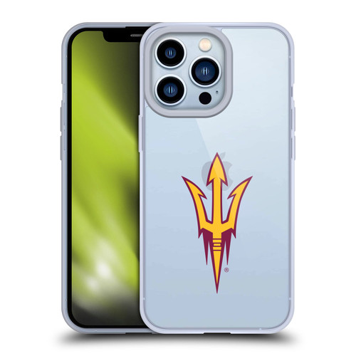 Arizona State University ASU Arizona State Art Logo Soft Gel Case for Apple iPhone 13 Pro