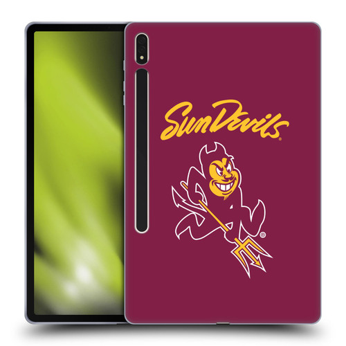 Arizona State University ASU Arizona State Art Sun Devils Soft Gel Case for Samsung Galaxy Tab S8 Plus
