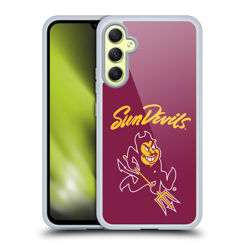 Arizona State University ASU Arizona State Art Sun Devils Soft Gel Case for Samsung Galaxy A34 5G