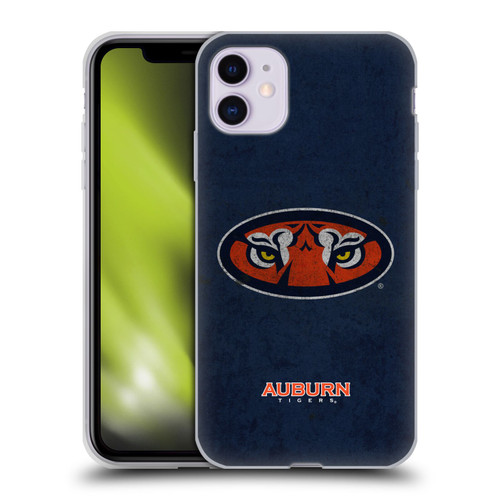 Auburn University AU Auburn University Distressed Look Soft Gel Case for Apple iPhone 11