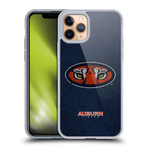 Auburn University AU Auburn University Distressed Look Soft Gel Case for Apple iPhone 11 Pro