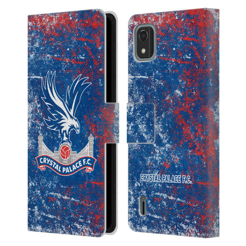 Crystal Palace FC Crest Distressed Leather Book Wallet Case Cover For Nokia C2 2nd Edition