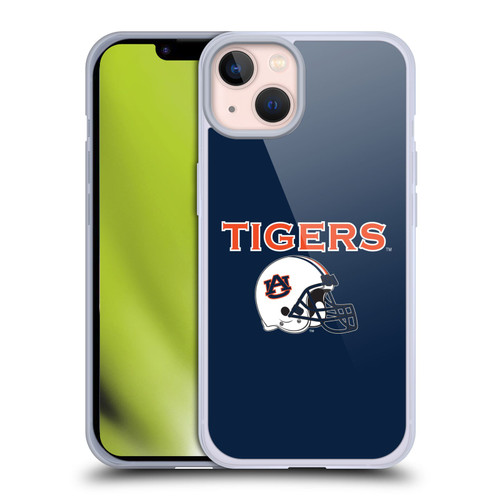 Auburn University AU Auburn University Helmet Logotype Soft Gel Case for Apple iPhone 13