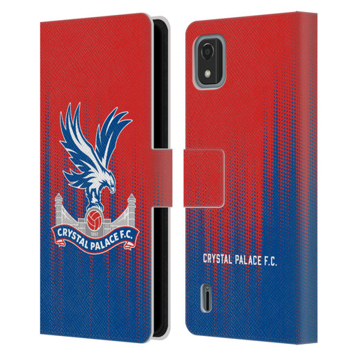 Crystal Palace FC Crest Halftone Leather Book Wallet Case Cover For Nokia C2 2nd Edition