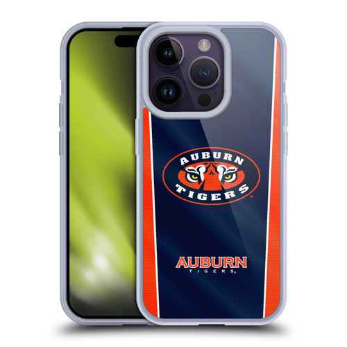 Auburn University AU Auburn University Banner Soft Gel Case for Apple iPhone 14 Pro