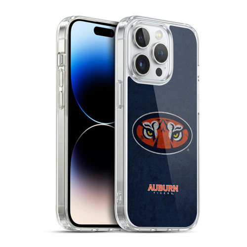 Auburn University AU Auburn University Distressed Look Soft Gel Case for Apple iPhone 14 Pro