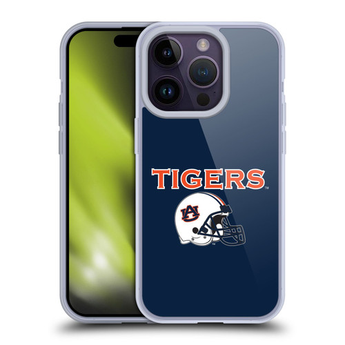 Auburn University AU Auburn University Helmet Logotype Soft Gel Case for Apple iPhone 14 Pro
