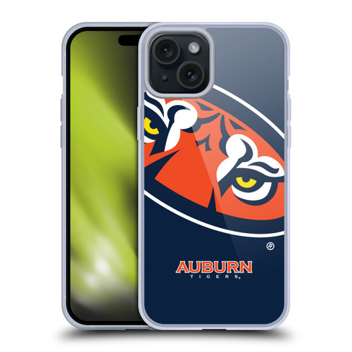 Auburn University AU Auburn University Oversized Icon Soft Gel Case for Apple iPhone 15 Plus