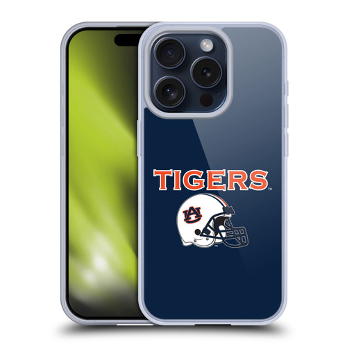 Auburn University AU Auburn University Helmet Logotype Soft Gel Case for Apple iPhone 15 Pro