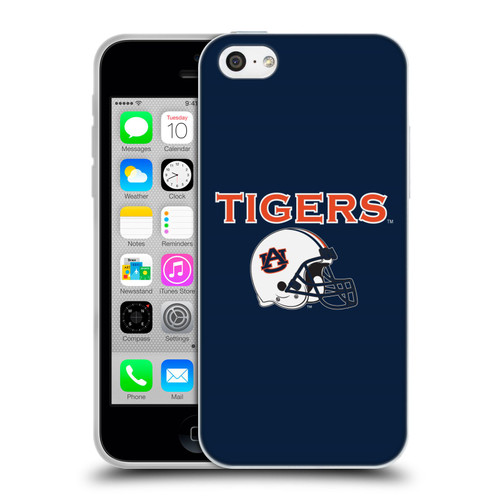 Auburn University AU Auburn University Helmet Logotype Soft Gel Case for Apple iPhone 5c