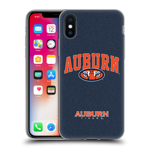 Auburn University AU Auburn University Campus Logotype Soft Gel Case for Apple iPhone X / iPhone XS