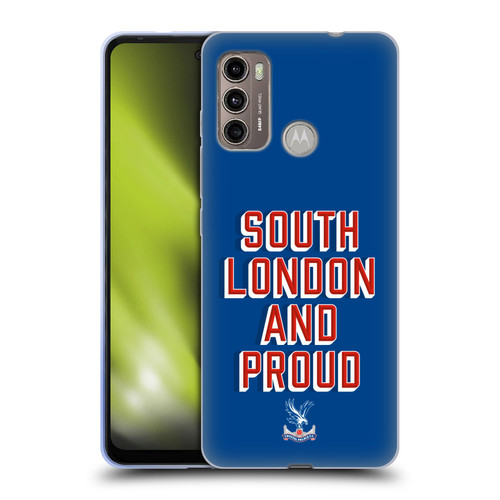 Crystal Palace FC Crest South London And Proud Soft Gel Case for Motorola Moto G60 / Moto G40 Fusion