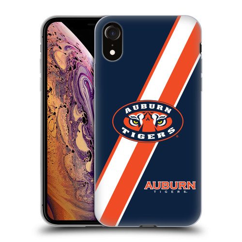 Auburn University AU Auburn University Stripes Soft Gel Case for Apple iPhone XR