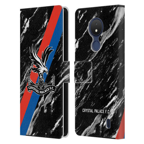 Crystal Palace FC Crest Black Marble Leather Book Wallet Case Cover For Nokia C21