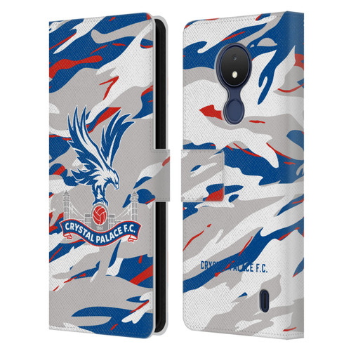 Crystal Palace FC Crest Camouflage Leather Book Wallet Case Cover For Nokia C21