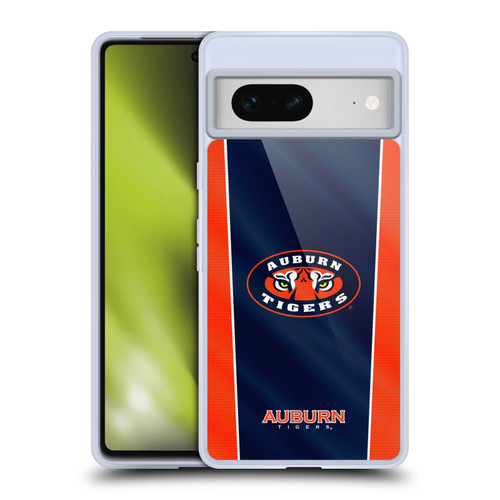 Auburn University AU Auburn University Banner Soft Gel Case for Google Pixel 7