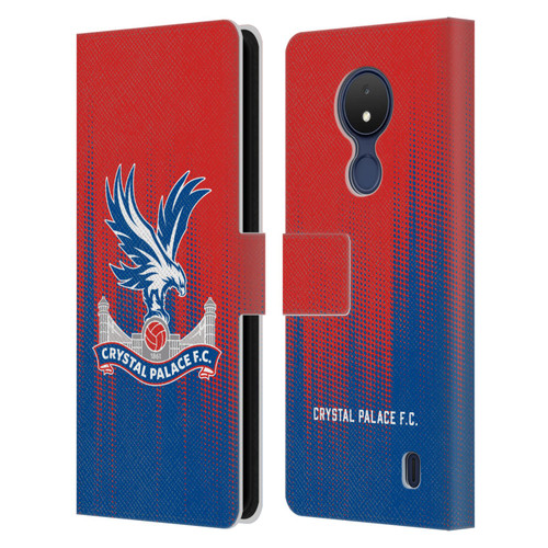 Crystal Palace FC Crest Halftone Leather Book Wallet Case Cover For Nokia C21
