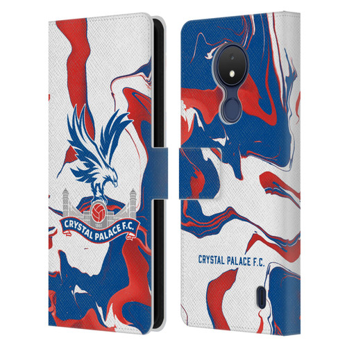 Crystal Palace FC Crest Marble Leather Book Wallet Case Cover For Nokia C21