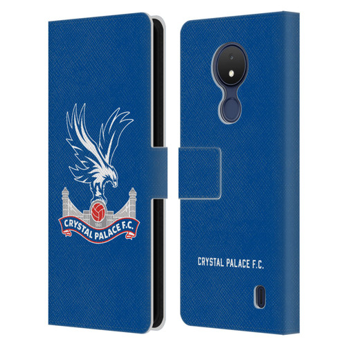 Crystal Palace FC Crest Plain Leather Book Wallet Case Cover For Nokia C21