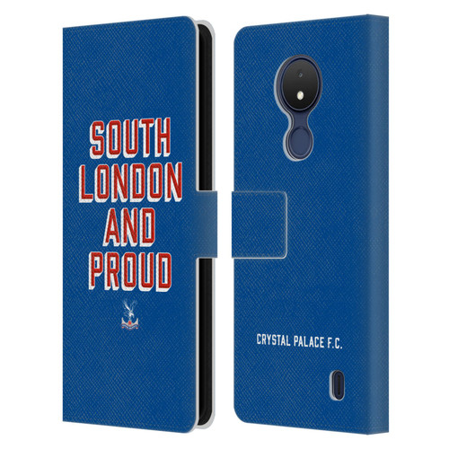 Crystal Palace FC Crest South London And Proud Leather Book Wallet Case Cover For Nokia C21