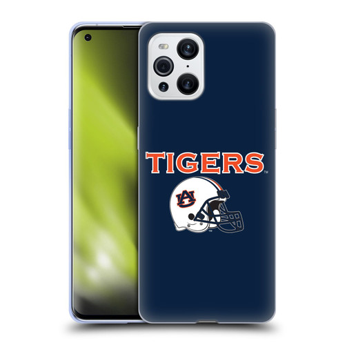 Auburn University AU Auburn University Helmet Logotype Soft Gel Case for OPPO Find X3 / Pro