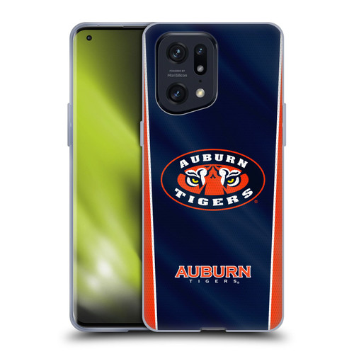 Auburn University AU Auburn University Banner Soft Gel Case for OPPO Find X5 Pro